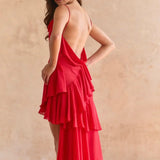 Red Rose Petal Dress
