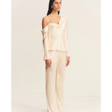 Lune Asymmetrical Long Sleeve Top