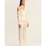 Lune Asymmetrical Long Sleeve Top