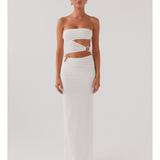 Into Pieces Mesh Maxi Dress