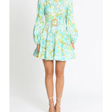 High Tide Button Mini Dress
