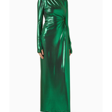 Octavia Wet-look Maxi Dress