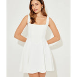 The Ultimate Muse High Waist Square Neck Mini Dress