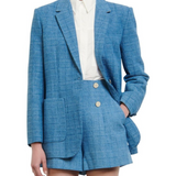 Geometric Knit Blazer