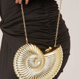 Arlette Shell Detail Cross Body Clutch Bag