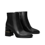 Leather Ankle Bootie