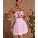 Kinsley Strapless Cutout Mini Dress