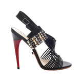 Dakota Black Strappy Red Heels