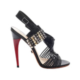 Dakota Black Strappy Red Heels