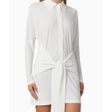 TY Front Mini Shirt Dress