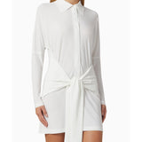 TY Front Mini Shirt Dress