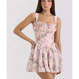Ophelia Ribbon Print Dress