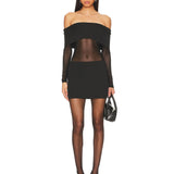 Elmina Sheer Mini Dress
