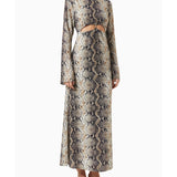 Sly Serpent Cut-out Maxi Dress