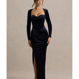 Fay Velvet Corset Style Knot Maxi Dress