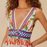 Picnic Peppers Ainika Midi Dress