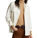 Logo Cotton Satin Shirt