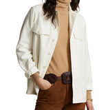 Logo Cotton Satin Shirt