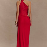 Edwina Knotted Mesh Maxi Dress