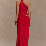 Edwina Knotted Mesh Maxi Dress