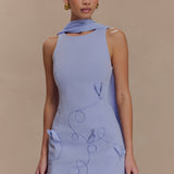 Skyler Suiting Embroidered Mini Dress
