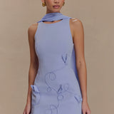 Skyler Suiting Embroidered Mini Dress