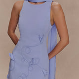 Skyler Suiting Embroidered Mini Dress