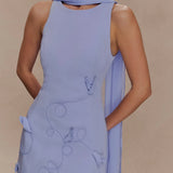 Skyler Suiting Embroidered Mini Dress