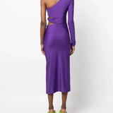 One-shoulder Midi Dress