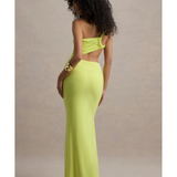 Giovanna Asymmetric Maxi Dress With Wrap Skirt