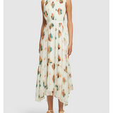 Sarai Printed Silk Midi Dress