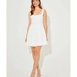 The Ultimate Muse High Waist Square Neck Mini Dress