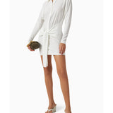 TY Front Mini Shirt Dress