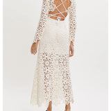 Crochet-style Guipure Dress