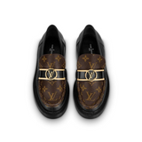 Academy Monogram & Leather Loafers