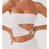 Into Pieces Mesh Maxi Dress