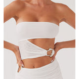 Into Pieces Mesh Maxi Dress