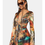 Orbit Satin Mini Dress