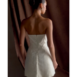 Lorrie Tweed Corset Mini Dress