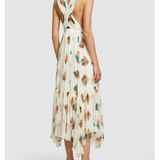 Sarai Printed Silk Midi Dress