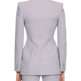 Boxy Wool Blend Single-button Jacket
