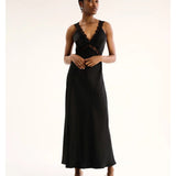 Aurelia Lace Trim Maxi Dress