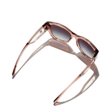 Pink Transparent Butterfly Sunglasses