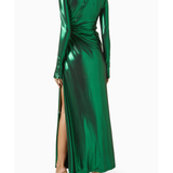 Octavia Wet-look Maxi Dress