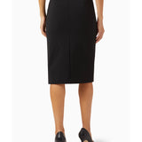 Slit Midi Skirt in Stretch Technical Blend