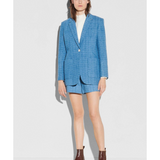 Geometric Knit Blazer