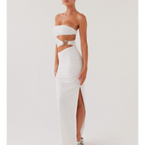 Into Pieces Mesh Maxi Dress