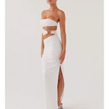 Into Pieces Mesh Maxi Dress
