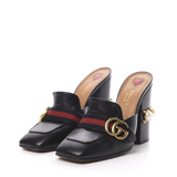 Malaga Kid Web Pearl Embellished Peyton High Heel Mules