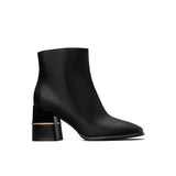 Leather Ankle Bootie